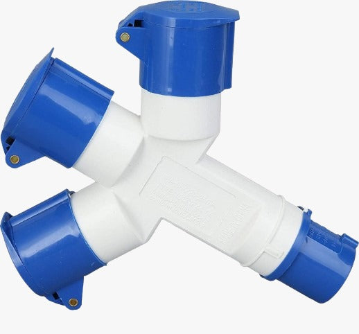 Industrial 3-Way Socket Hub | 16A, 32A, 3-Pin & 5-Pin Power Splitters ...